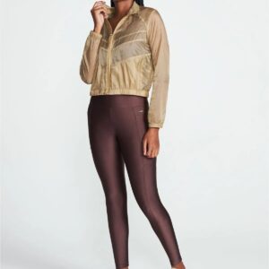 Calça Legging Feminina Bolsos Brilho