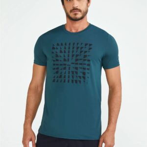 Camiseta Masculina Manga Curta Thermodry Cubos